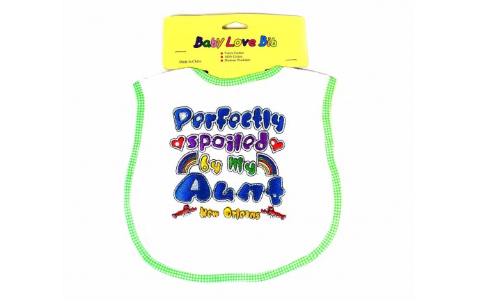 Spoiled by My Aunt Infant Baby Bib