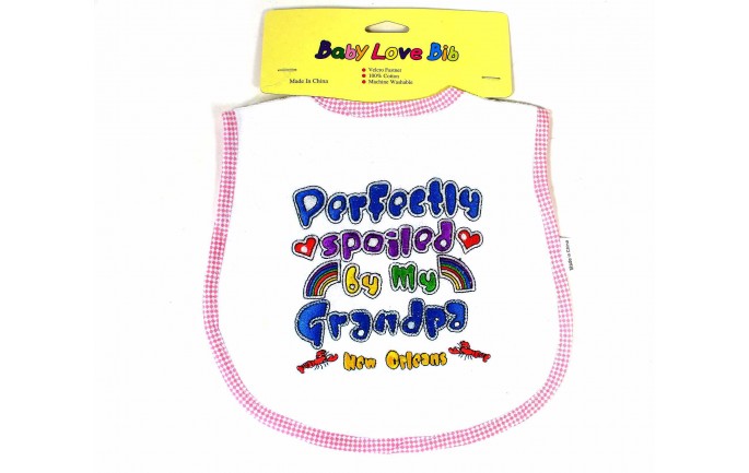 Spoiled by My Grandpa Infant Baby Bib