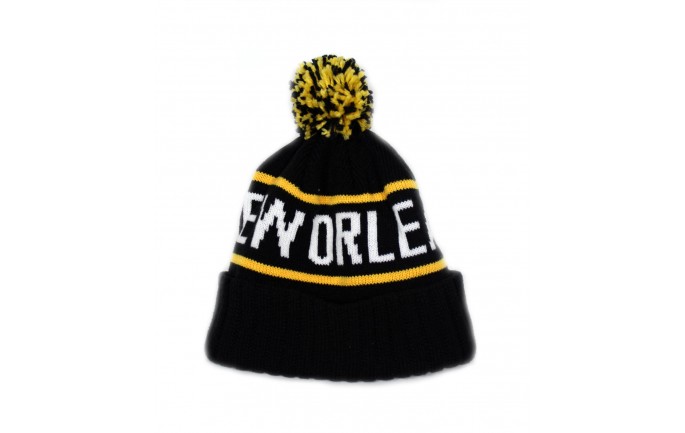 Cozy New Orleans knitted Beanie with Pom Pom 