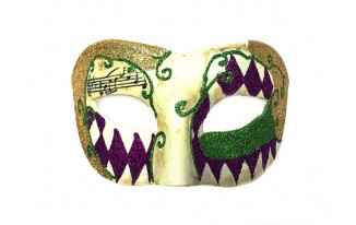 Harlequin Mardi Gras Masquerade Eye Mask