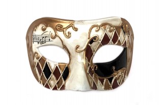 Harlequin Mardi Gras Masquerade Eye Mask