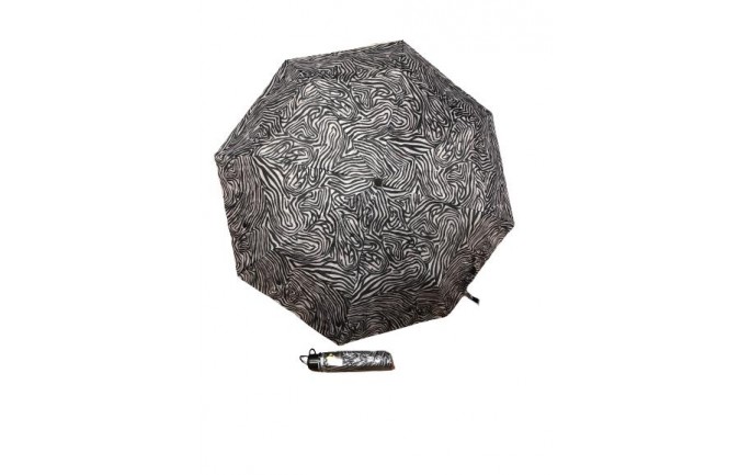 Zebra Print Folded Umbrella