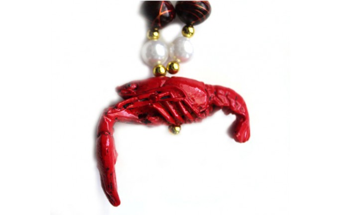 Three Crawfish Bead