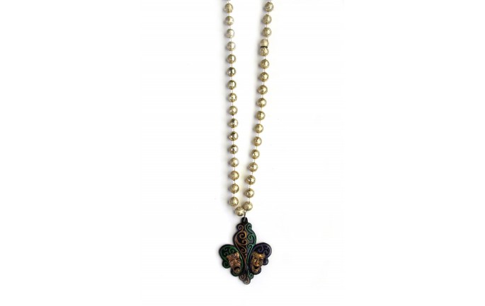 Fleur de Lis with Comedy Tragedy Bead