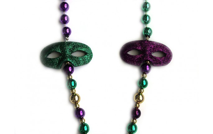 Mardi Gras Eye Mask Bead