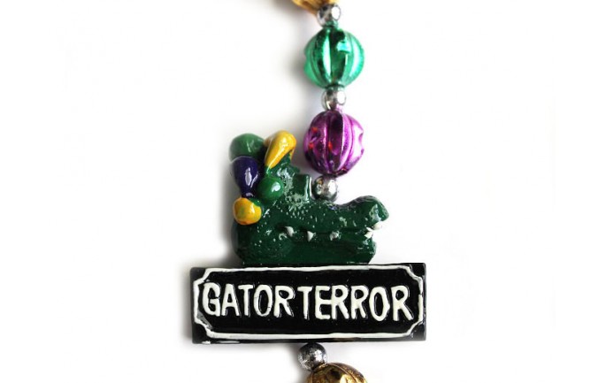 Gator Terror New Orleans Bead