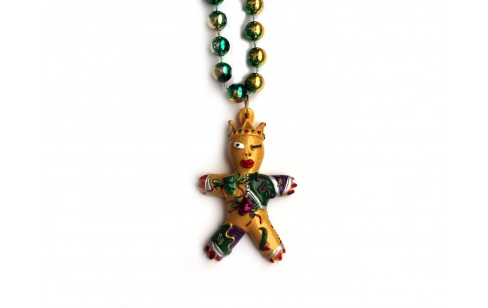 Gold Voodoo Doll Bead