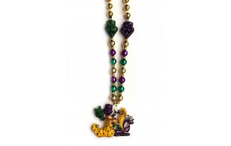 Mardi Gras Jester Shoe Bead