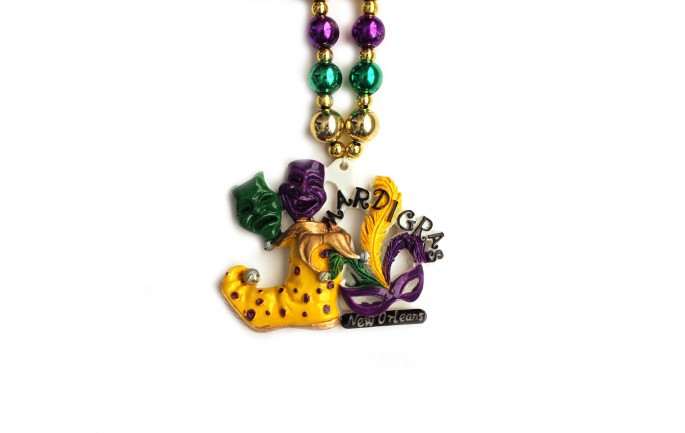 Mardi Gras Jester Shoe Bead