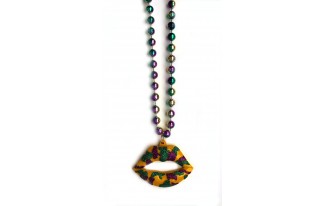 Mardi Gras Lips Bead