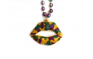 Mardi Gras Lips Bead