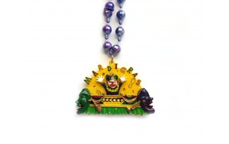 Clown Mardi Gras Float Bead