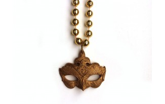 Antique Gold Venetian Mask Bead