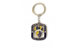 New Orleans Jester Face Key chain