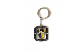 New Orleans Jester Face Key chain
