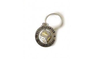 French Quarter New Orleans Dice Key chain