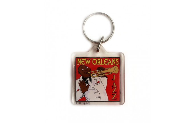 New Orleans Musical Trumpet Key chain