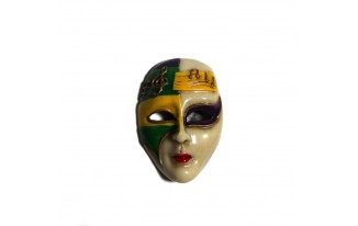 Ceremic Musical Notes Mardi Gras Mask Magnet