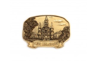 Bronze Cathedral Church Magnet